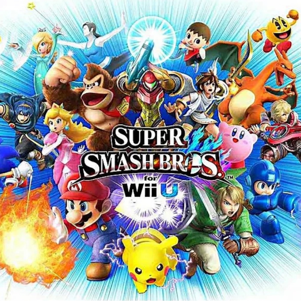 Super Smash Bros. (Wii U, 2014) Nintendo Video Game With Case & Manual Nintendo